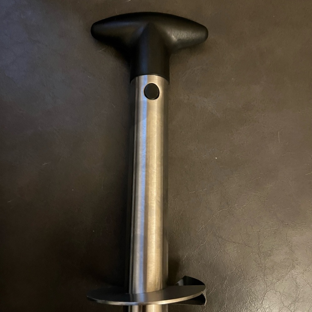 Stainless Steel Pineapple Corer with Black Handle
